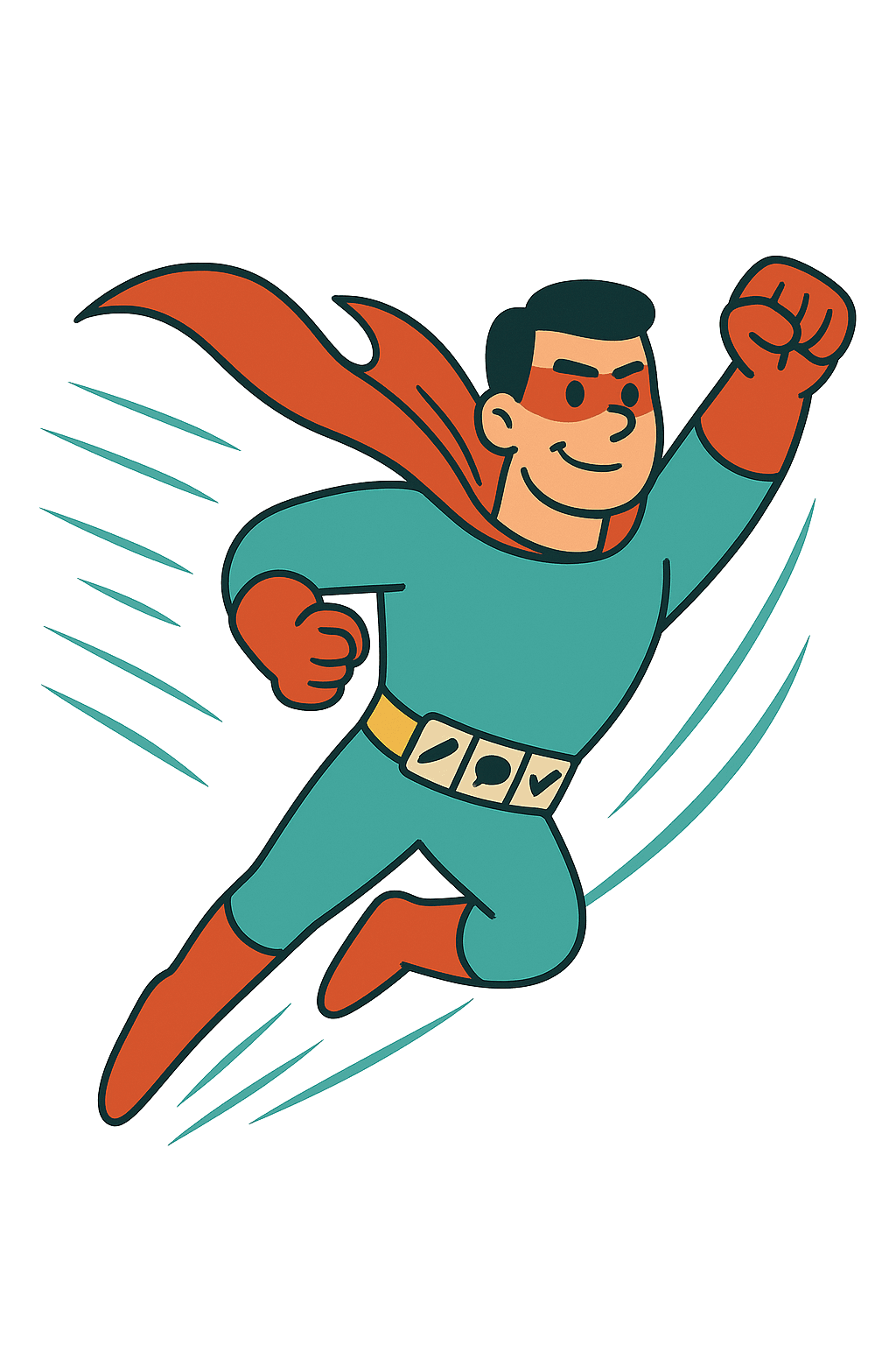 Alltagsheld logo — second design pass, the full body